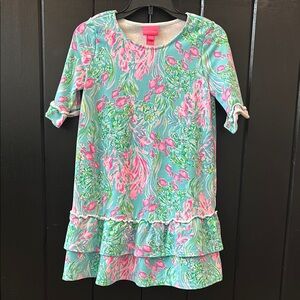 Lilly Pulitzer Pink and Blue Swirl Top